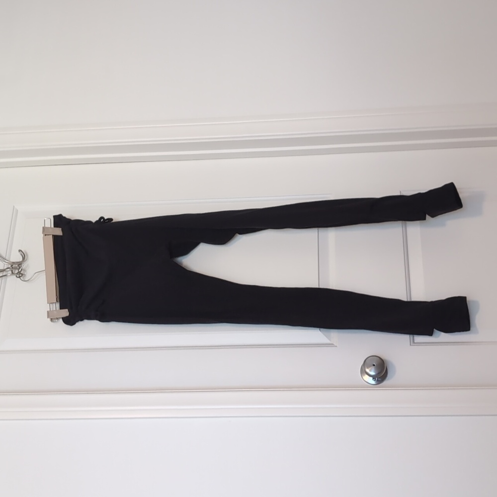 Lululemon High Waisted Rouche Top Stirrup Leggings